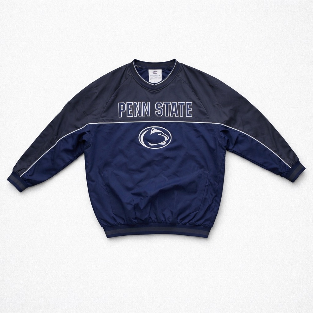 Colosseum Penn State Navy Crewneck pullover windbreaker New with tags Size XL - Picture 2 of 4